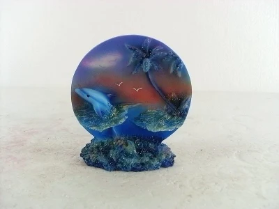 Resin Dolphin Statue Sculpture Frgurine Gift for Home Office Display