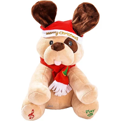 Christmas Holiday Dog Stuffed Animal Toy Party Gift Christmas Decorations