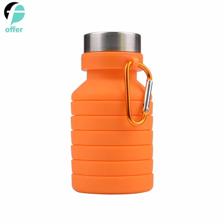 Collapsible Coffee Cup Silicone Folding Cup/Mug Sport Bottle with Lids - Foldable &amp; Portable &amp; Lightweight Travel Cup for Outdoor Camping Hiking