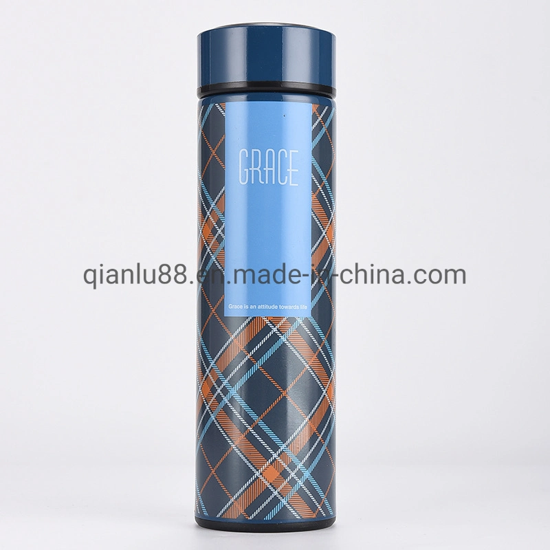 Double Wall Promotional Gift Stainless Steel Insulated Thermal Vacuum Cup Smart Flask Water Bottle with Temperature LED Display Remind Drinking Water Flask