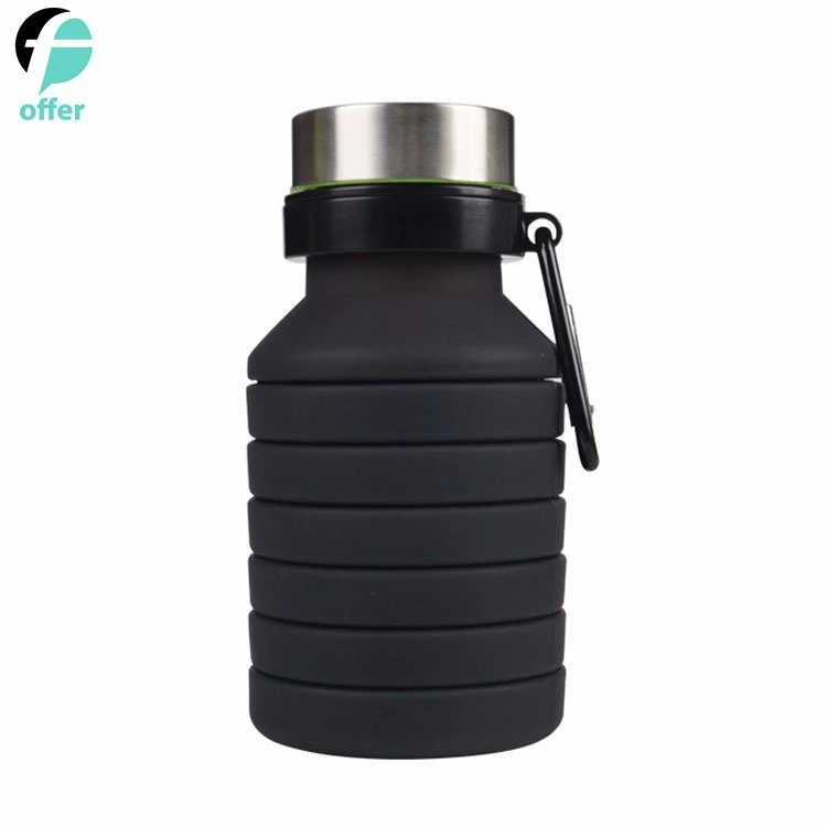 Collapsible Coffee Cup Silicone Folding Cup/Mug Sport Bottle with Lids - Foldable &amp; Portable &amp; Lightweight Travel Cup for Outdoor Camping Hiking