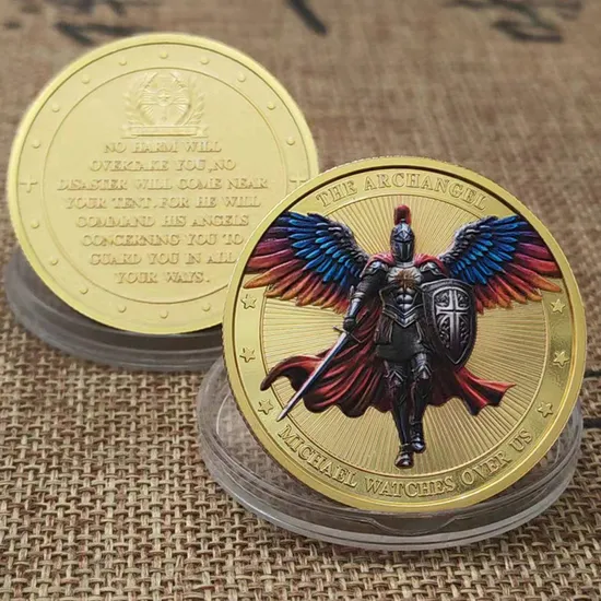 Customized Western Traditional Commemorative Coins Metal Craft Challenge Coins Gold Coins